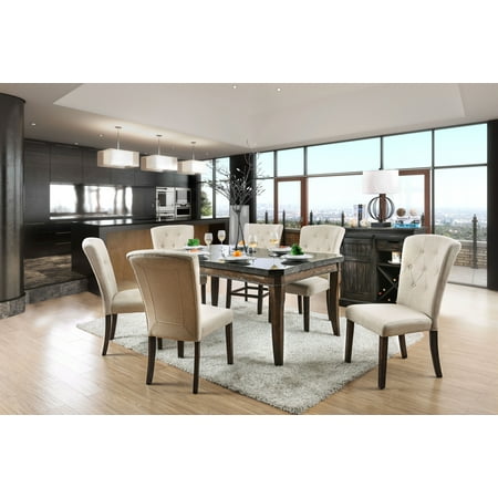 transitional dining table long furniture of america tuscher piece transitional dining table set dark oak set transitional dining table long furniture of america tuscher piece transitional dining table set dark oak set